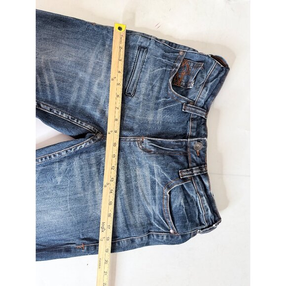 Cowgirl Tuff Bootcut Jeans Womens Size 29 Dark Wash Earth Shutters Denim Cowgirl - Picture 10 of 15